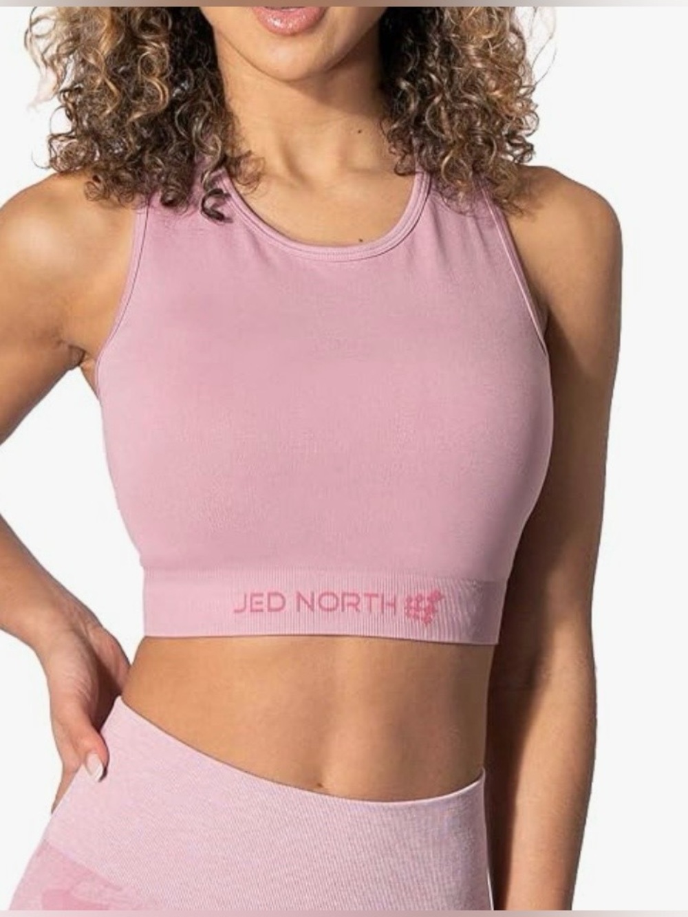 Nwot~Jed North Dusty Pink Seamless Racerback Sports Bra